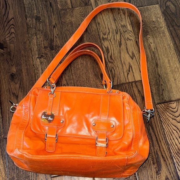 Steve Madden Handbags - BARR + BARR New York Vibrant Orange Shoulder/Crossbody Bag